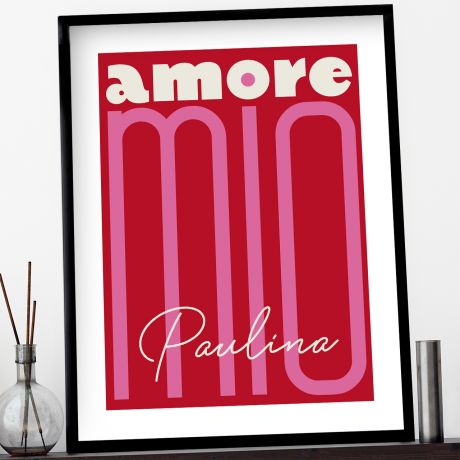 Plakat walentynkowy AMORE MIO