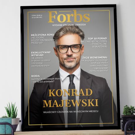 Plakat ze zdjciem PREZENT DLA BIZNESMENA