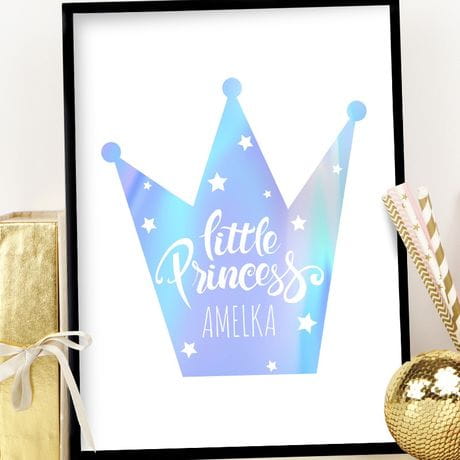 Plakat holograficzny PRINCESS prezent do pokoju dla dziewczynki