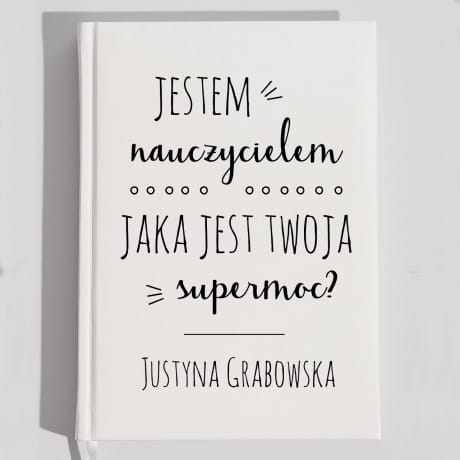 Planer nauczyciela biay SUPERMOC prezent na koniec roku szkolnego