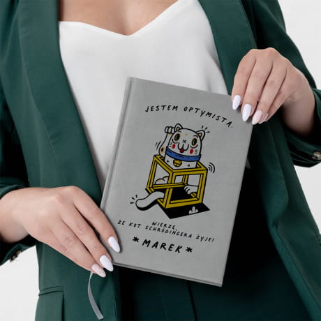 Planner ksikowy PREZENT DLA FIZYKA szary