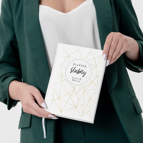 Planer lubny personalizowany biay PREZENT DLA NARZECZONYCH