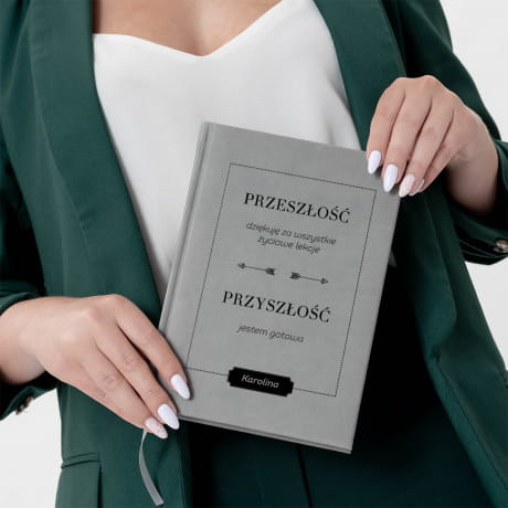 Planner bez dat ksikowy PREZENT IMIENINOWY szary