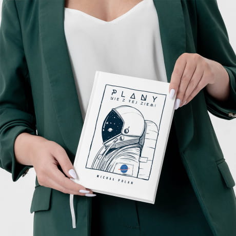 Planner bez dat personalizowany biay PLANY NIE Z TEJ ZIEMI 