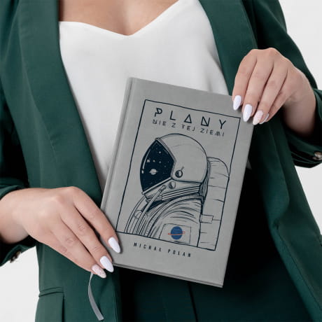 Planner bez dat personalizowany szary PLANY NIE Z TEJ ZIEMI