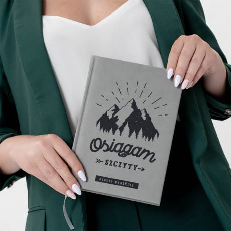 Planner bez dat szary OSIGAM SZCZYTY prezent dla mionika gr