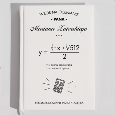 Planner biay WZR NA OCENIANIE prezent dla nauczyciela matematyki 