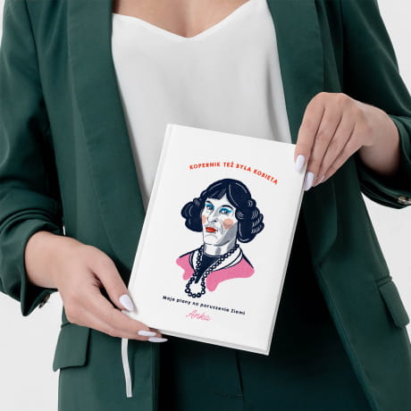 Personalizowany planner KOPERNIK prezent z okazji Dnia Kobiet biay