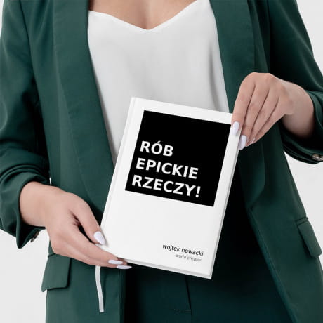 Planner ksikowy biay EPICKI prezent dla kolegi z klasy