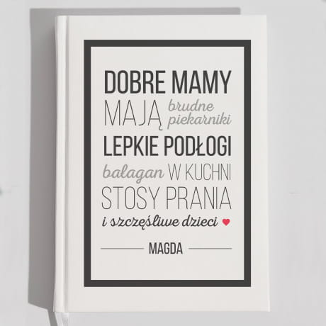 Planner ksikowy biay SZCZʦLIWE DZIECI prezent dla mamy na urodziny