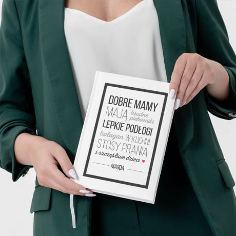 Planner ksikowy biay SZCZʦLIWE DZIECI prezent dla mamy na urodziny