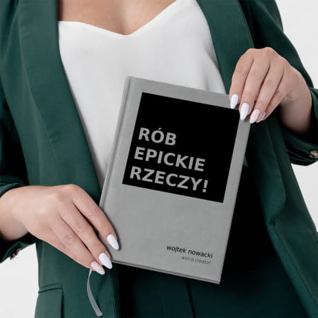 Planner ksikowy szary EPICKI prezent dla kolegi z klasy