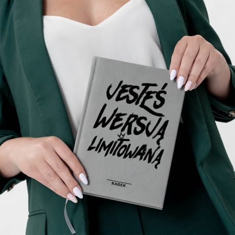Planner ksikowy szary LIMITOWANY prezent na urodziny dla niego