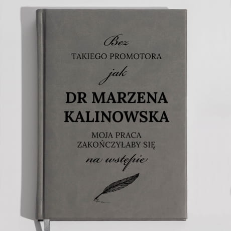 Planner dla promotora PODZIKOWANIE DLA PROMOTORA 