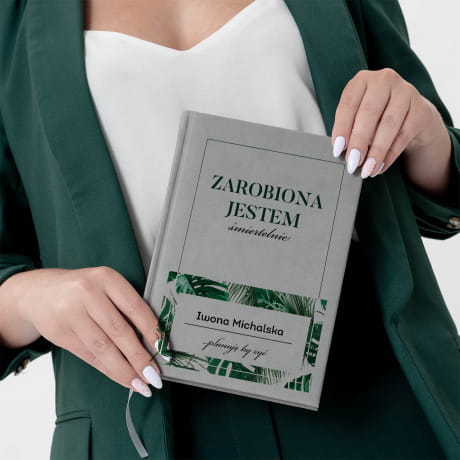 Planner ksikowy szary ZAROBIONA prezent dla koleanki z pracy