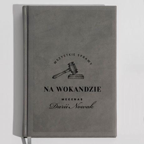 Planer dla prawnika WSZYSTKIE SPRAWY NA WOKANDZIE szary