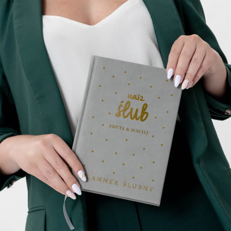 Planner lubny NASZ LUB szary ksikowy