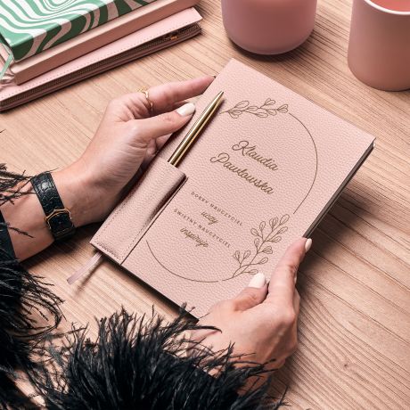 Personalizowany planner z d�ugopisem �WIETNY NAUCZYCIEL prezent na dla nauczycielki planner personalizowany