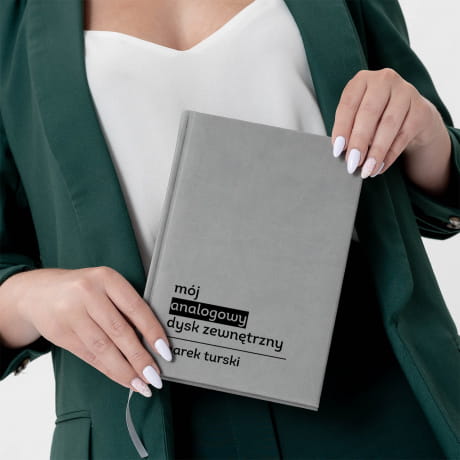 Planner szary DYSK ZEWNTRZNY prezent dla kolegi z pracy