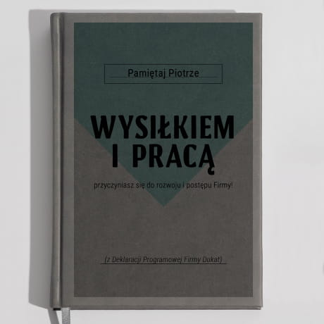 Planner WYSIKIEM I PRAC prezent w stylu prl