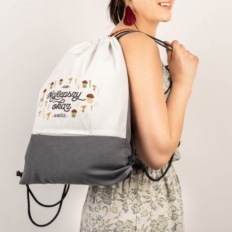 Personalizowany plecak grzybiarza NAJLEPSZY OKAZ