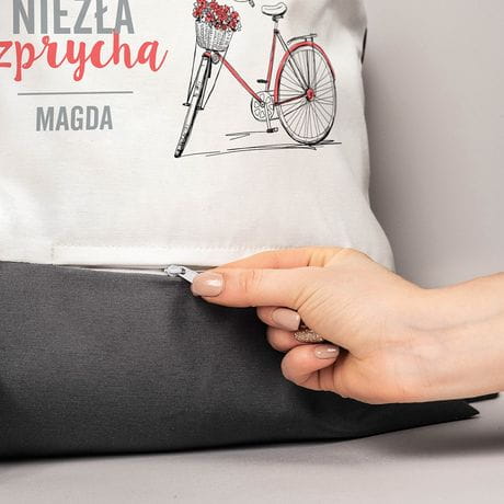 Plecak worek z imieniem NIEZA SZPRYCHA prezent dla rowerzystki