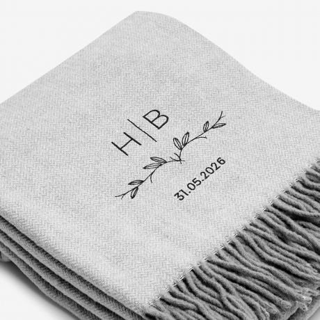 Pled we�niany z haftem PREZENT DLA PARY