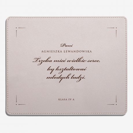 Personalizowana podkadka na mysz beowa PRAKTYCZNY PREZENT DLA NAUCZYCIELA prezent na Dzie Nauczyciela