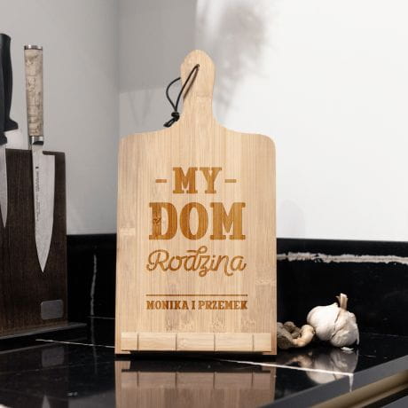 Podstawka pod ksik MY DOM RODZINA prezent dla pary na parapetwk