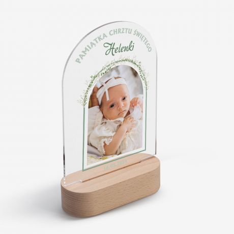 Statuetka podwietlana PAMITKA NA CHRZEST WITY