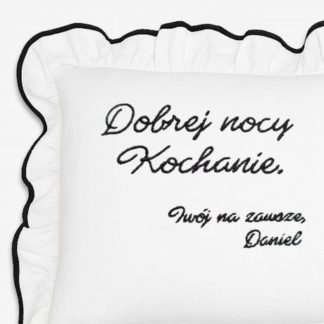 Poduszka dla ukochanej ZAWSZE TW�J haftowana poduszka prezent dla ukochanej prezent dla niej