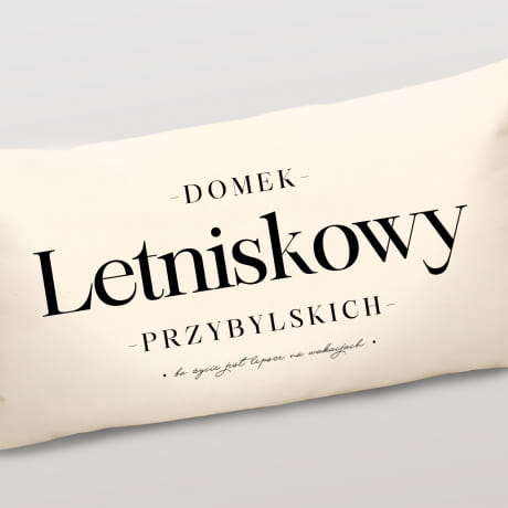 Poduszka DOMEK LETNISKOWY