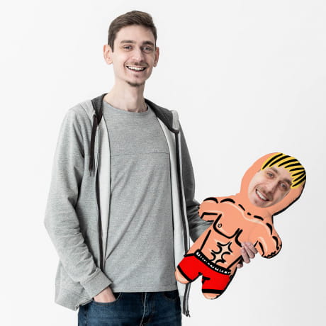 Poduszka lalka MIESZNY PREZENT DLA CHOPAKA poduszka dla chopaka poduszka na Dzie Chopaka