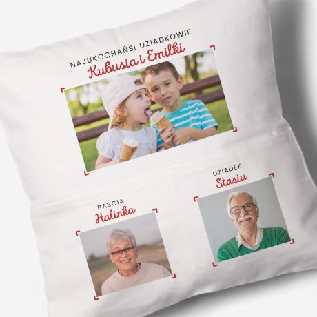 Poduszka NA DZIE BABCI I DZIADKA