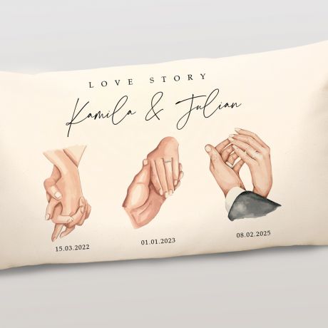 Poduszka na rocznic lubu LOVE STORY