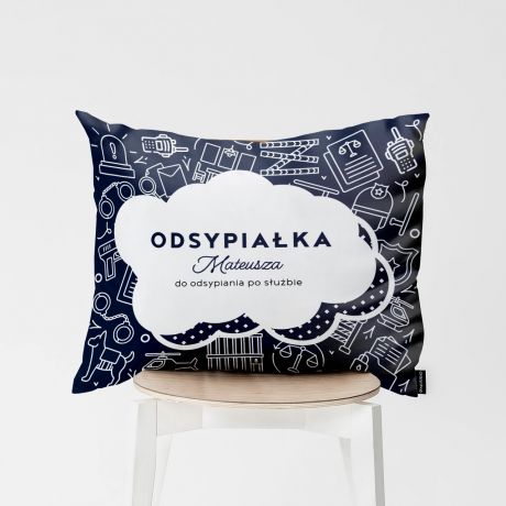 Poduszka ODSYPIA�KA prezent dla policjanta poduszka personalizowana poduszka z nadrukiem