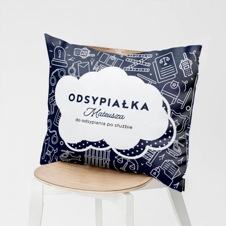 Poduszka ODSYPIA�KA prezent dla policjanta poduszka personalizowana poduszka z nadrukiem