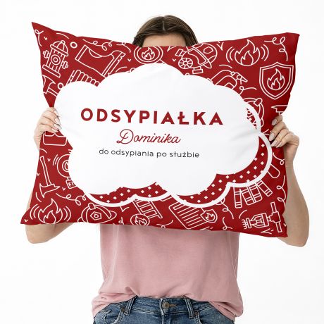 Poduszka ODSYPIA�KA prezent dla stra�aka gad�ety dla stra�aka prezent stra�acki poduszka stra�acka