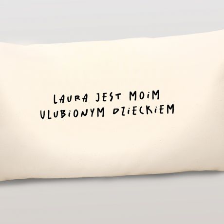 Poduszka na prezent dla mamy od dziecka ULUBIONE DZIECKO