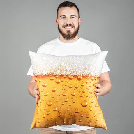 Poduszka PIWKO prezent dla piwosza 50 x 50 cm poduszka piwo prezent na wiecz�r kawalerski