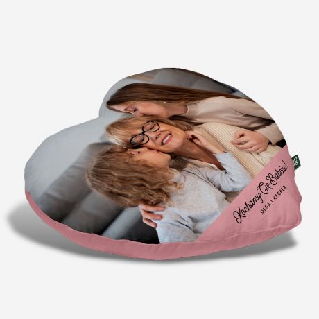 Poduszka serce PREZENT DLA BABCI ze zdj�ciem