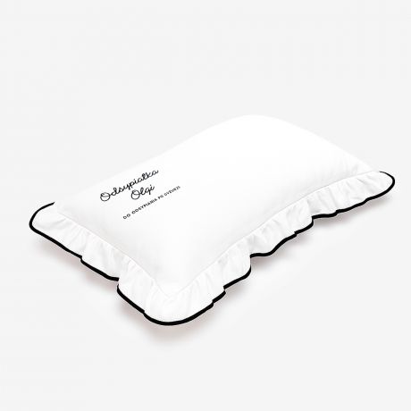 Poduszka z falbank� PREZENT DLA RATOWNIKA MEDYCZNEGO  poduszka haftowana poduszka personalizowana