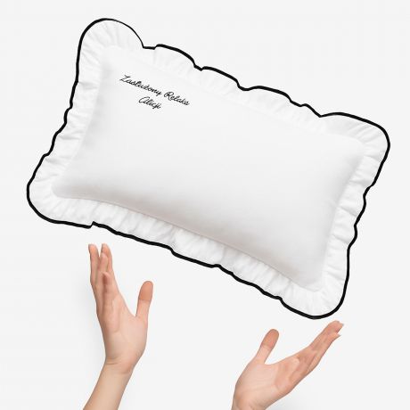 Poduszka z haftem ZASUONY RELAKS prezent dla kobiety prezent na dzie kobiet personalizowana poduszka