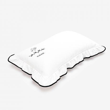 Poduszka z falbank� NA ROCZNIC� �LUBU DLA �ONY personalizowana poduszka prezent na rocznic� �lubu