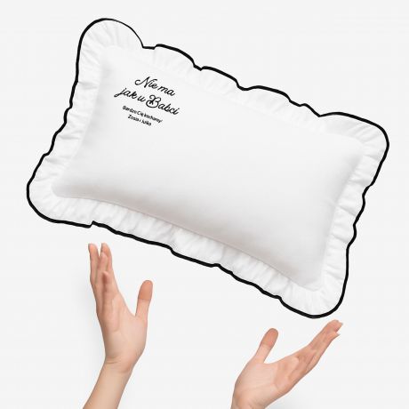 Poduszka z falbank� NIE MA JAK U BABCI prezent dla babci