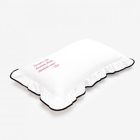 Poduszka z falbank� S�ODKICH SN�W prezent dla c�rki od rodzic�w poduszka haftowana poduszka z dedykacj� dla c�rki