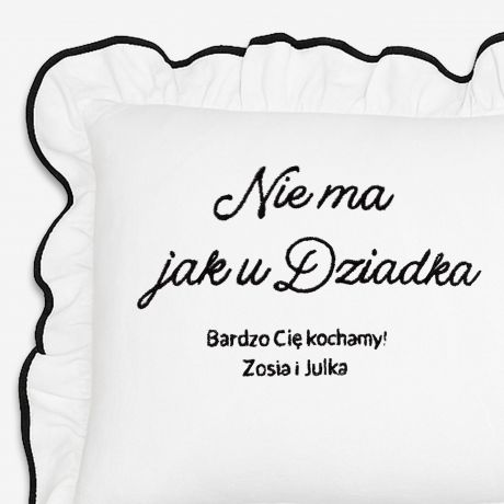 Poduszka z haftem NIE MA JAK U DZIADKA prezent dla dziadka