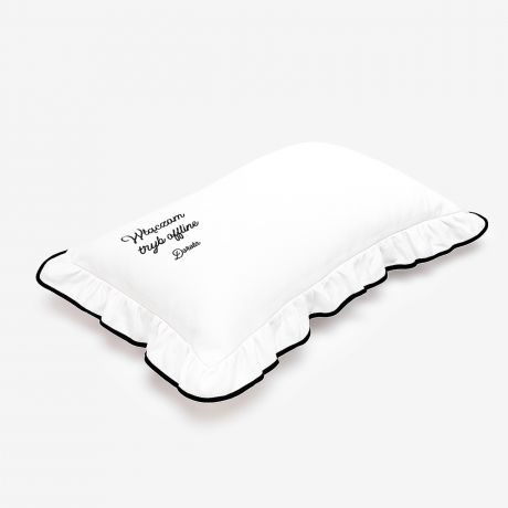 Poduszka z haftem OFFLINE prezent dla pracusia personalizowana poduszka prezent dla pracownika