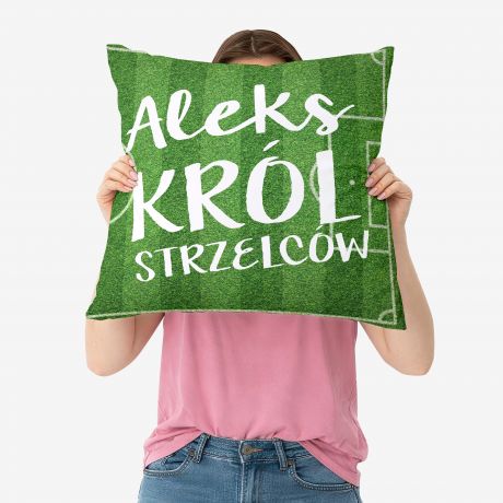 Poduszka z imieniem PREZENT DLA PI�KARZA prezent dla fana pi�ki no�nej prezent dla m�odego pi�karza