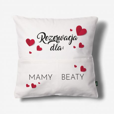 Poduszka z kieszeniami PREZENT NA DZIE MATKI